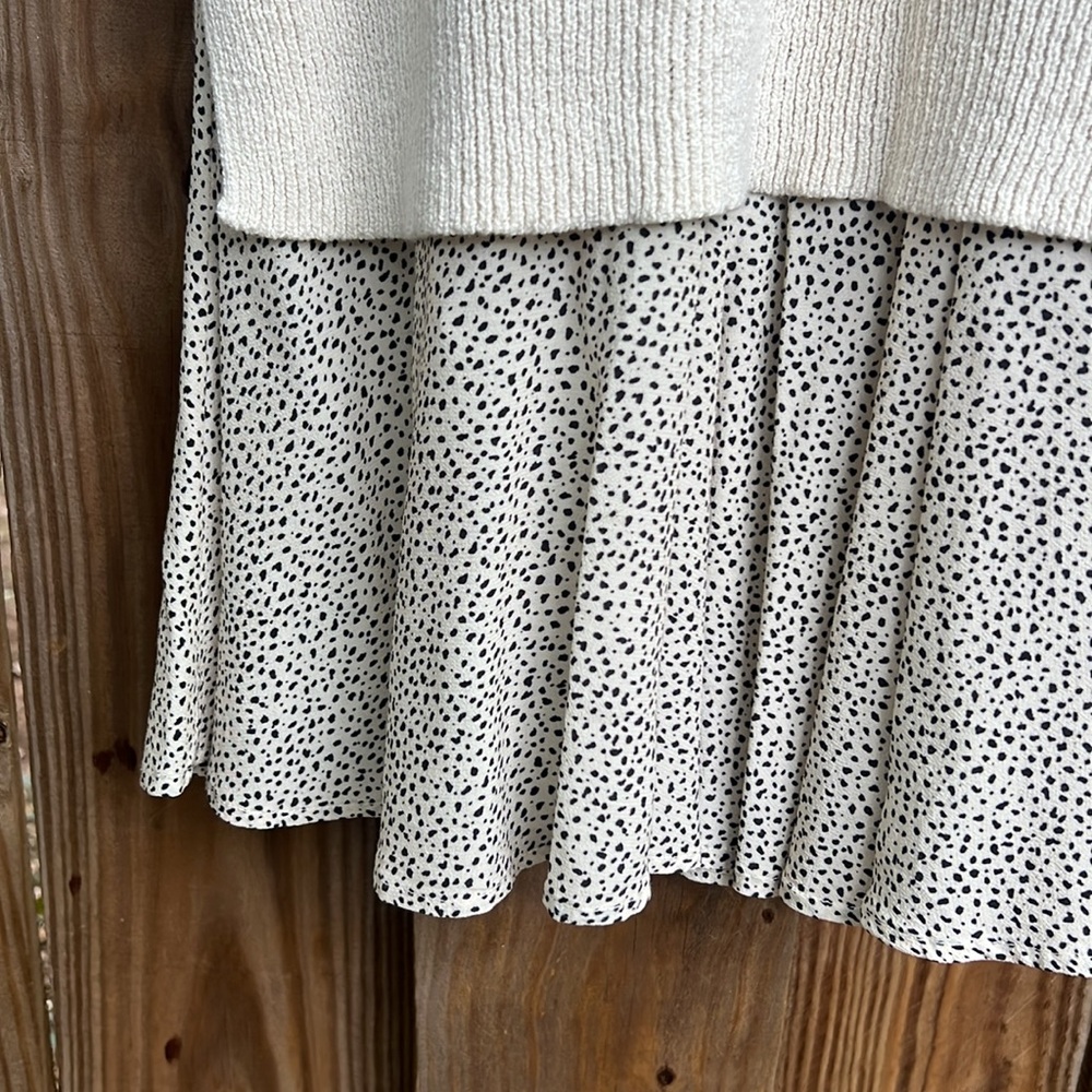 AllSaints Cream Ribbed Knit Sweater - Picture 2 of 6